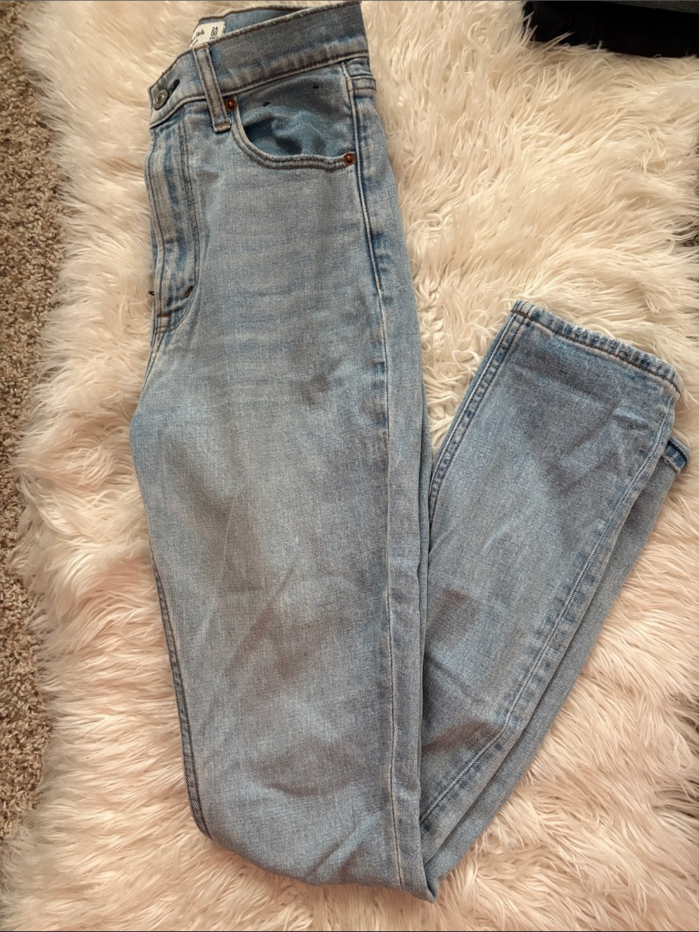 Abercrombie & Fitch Light Blue High-Rise Jeans